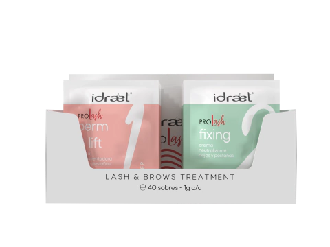 KIT PUCH Perm & Lift Kit, Lash & brows treatment : 20 x 1G PASO 1 + 20 x 1G PASO 2 - IDRAET