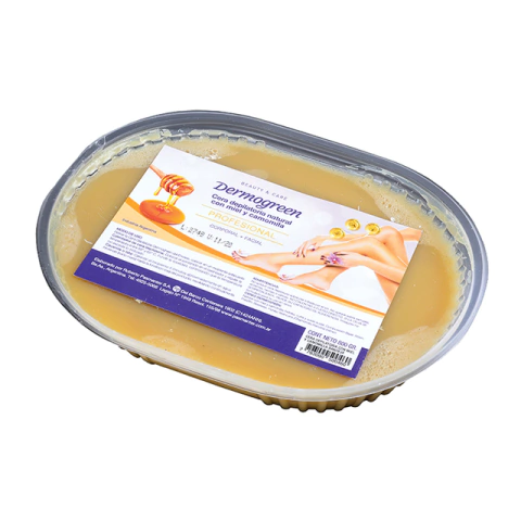 CERA DEPILATORIA MIEL Y CAMOMILLA BANDEJA 800G - DERMOGREEN