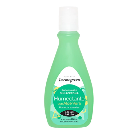 QUITAESMALTES HUMECTANTE C/ ALOE VERA 120ML - DERMOGREEN