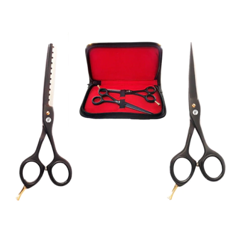 Tijeras de Corte Set 1: Dentada 6" y F. dulce 5.5" SILKEY