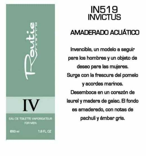 PERFUME INVICTUS x50ml - ROUTIE MASCULINO