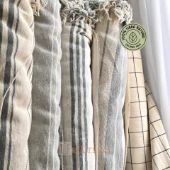 MANTA SALTA - RAYA SEPARADA - GRIS CENIZA/CRUDO (2 mts ancho) - comprar online