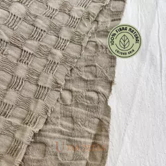 WAFFLE COTTON - HABANO (2,80 mts ancho) en internet