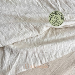 WAFFLE COTTON -OFF WHITE (2,80 mts ancho)