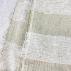 LINO RUSTICO - RAYA ANCHA - LINEN/ARENA (2.80mts ancho)