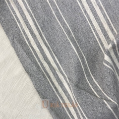 MANTA SALTA - MULTIRAYAS - GRIS CENIZA/CRUDO (2 mts ancho) - tienda online