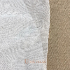 GASA DE LINO - MANTECOL (off white-fantasia habano) (2.90mts ancho) - comprar online