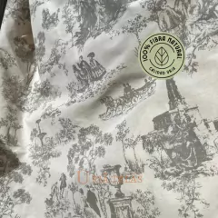 POPLIN - TOILE DE JUI - GRIS (1.60mts)