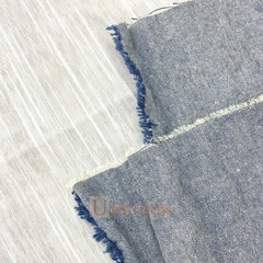 LINO-TUSOR ANDES - AZUL MARINO (2,60mts ancho) - Urja Kuna Telas