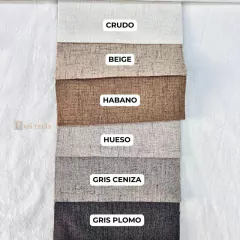 LINO ANTI MANCHA - GRIS PLOMO (1,50 mts ancho) - comprar online