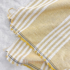 LINO RUSTICO - 5 RAYAS - CURRY/CRUDO - NEGATIVO (2.80mts ancho) - comprar online