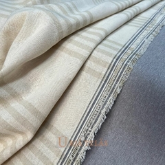 LINO RUSTICO - 5 RAYAS - ARENA/CRUDO - POSITIVO (2.80mts ancho) - comprar online