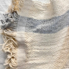 MANTA JUJUY - RAYA ANCHA - PERLA (1,50 mts ancho) - comprar online