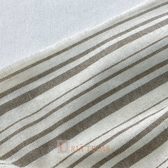 LINO RUSTICO - MULTI RAYA - TOFFEE (2.80mts ancho) - Urja Kuna Telas