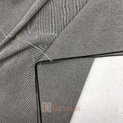 PANAMA - GRIS LONDRES (hilo NATURAL y NEGRO) (3mts ancho)