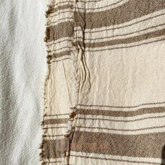 TUSOR DE LINO - RAYA SEPARADA - TOFFEE (2.50mts ancho)