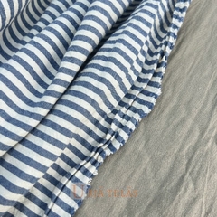 TUSOR BAHAMAS - ZEBRA - AZUL MARINO Y CRUDO (2.60 mts ancho) - comprar online