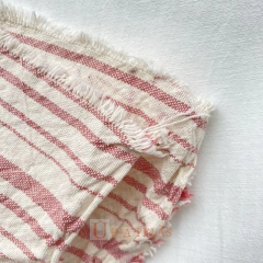 TUSOR DE LINO - MULTI RAYA - MAGENTA (2.50mts ancho) - Urja Kuna Telas