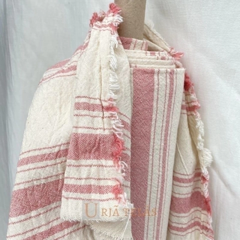 TUSOR DE LINO - RAYA SEPARADA - MAGENTA (2.50mts ancho)