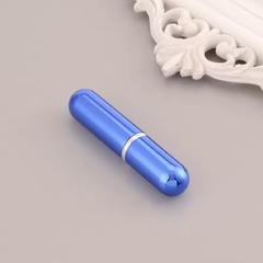 PERFUMERO PORTÁTIL CHICO BRILLOSO - AZUL - Anthea Accesorios