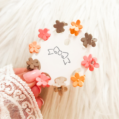 SET DE 10 MINI BROCHES - FLORES NEUTRAS - comprar online