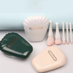 SET BROCHAS + ESPEJO - FORMA ALMEJA
