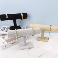EXHIBIDOR TUBO PARA PULSERAS - GRIS