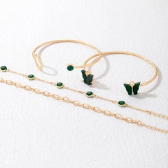 SET PULSERAS GREEN BUTTERFLIES en internet