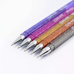 LAPICERAS CON GLITTER X5