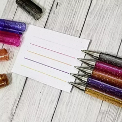 LAPICERAS CON GLITTER X5 - Anthea Accesorios