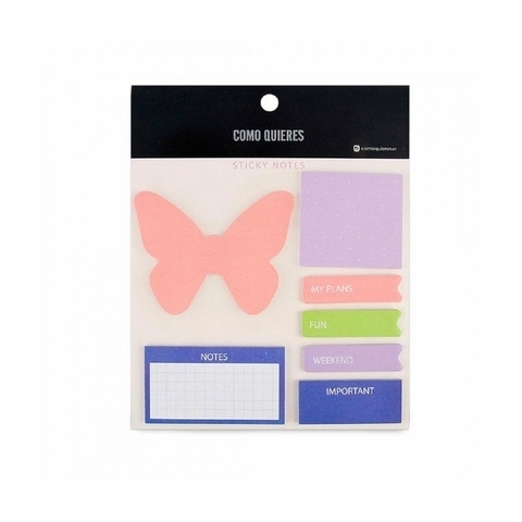 STICKY NOTES MARIPOSA